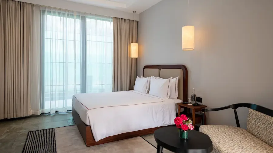 bedroom in a hotel in amritsar near golden temple