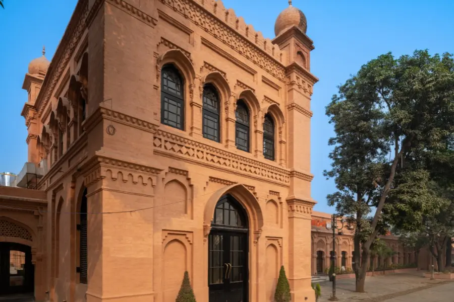 Majestic exterior of The Earth Amritsar, blending heritage architecture with modern luxury.